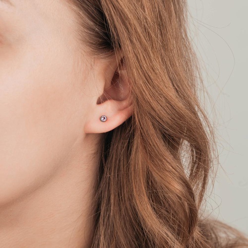 Пусеты Fiore Luna Cubic zirconia Rhodolite, SWE0128 PH S фото 8